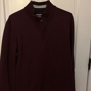 UNTUCKit Burgundy/plum  Quarter-Zip Pullover sweater